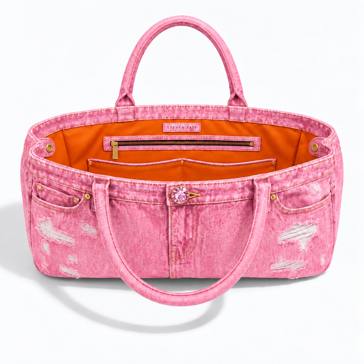 STEVEN TATE-SWAROVSKI DENIM Y GRAND TOTE-14