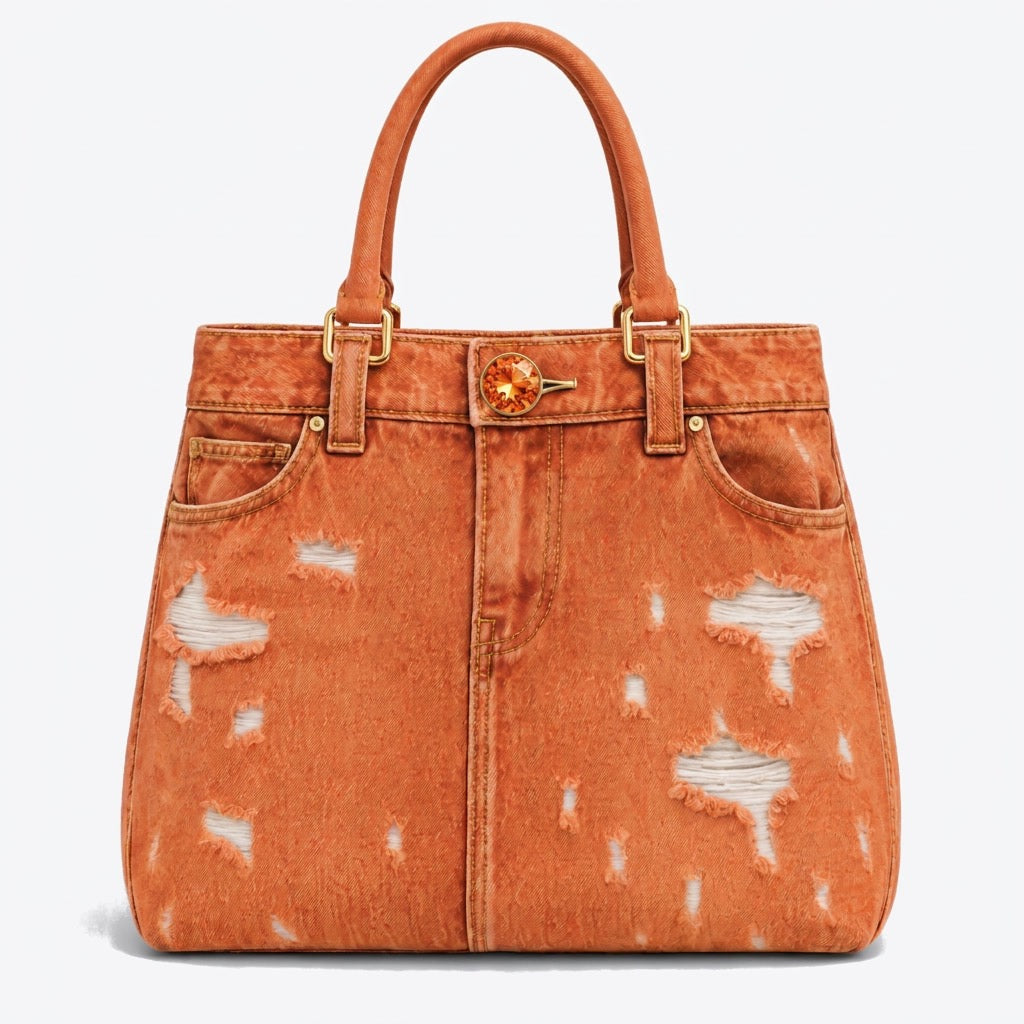 STEVEN TATE-SWAROVSKI DENIM Y GRAND TOTE-11