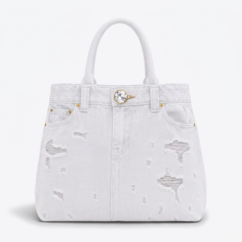 STEVEN TATE-SWAROVSKI DENIM Y GRAND TOTE-9